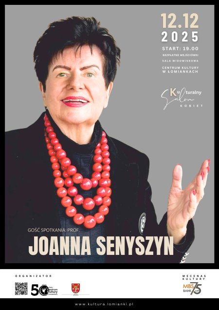 Kulturalny Salon Kobiet - gość spotkania prof. Joanna Senyszyn